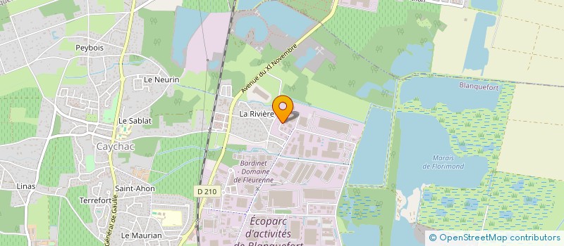 localisation de l'entreprise GUREA à BLANQUEFORT