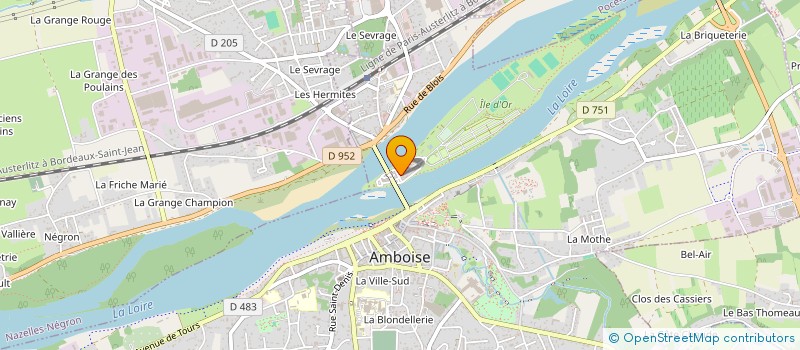 localisation de l'entreprise GURICOLAS  AMBOISE