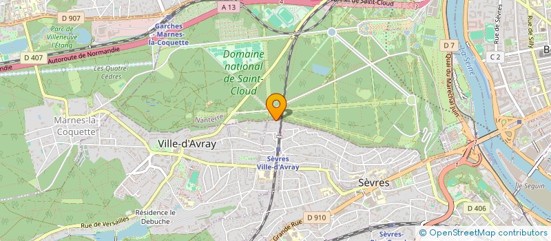 localisation de l'entreprise GUROZO à SEVRES