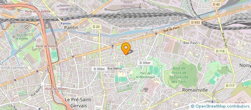 localisation de l'entreprise GURPEN à PANTIN