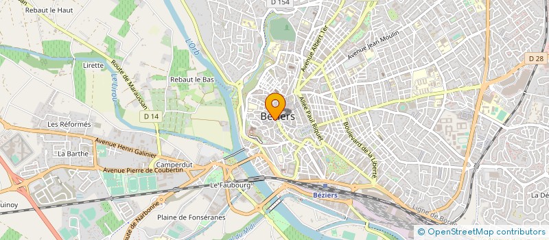 localisation de l'entreprise GURRERA à BEZIERS