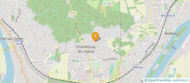 localisation de l'entreprise GURSEL HOLDING  CHANTELOUP-LES-VIGNES