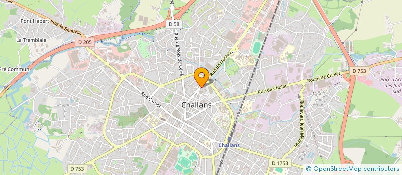 localisation de l'entreprise GURUNLIAN à CHALLANS