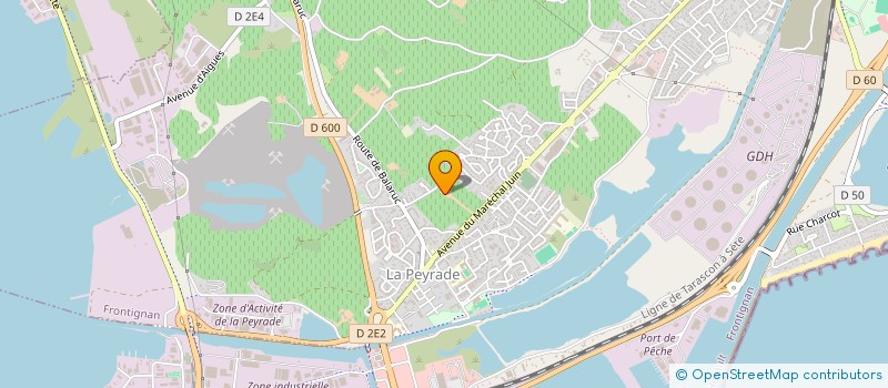 localisation de l'entreprise GUS à FRONTIGNAN