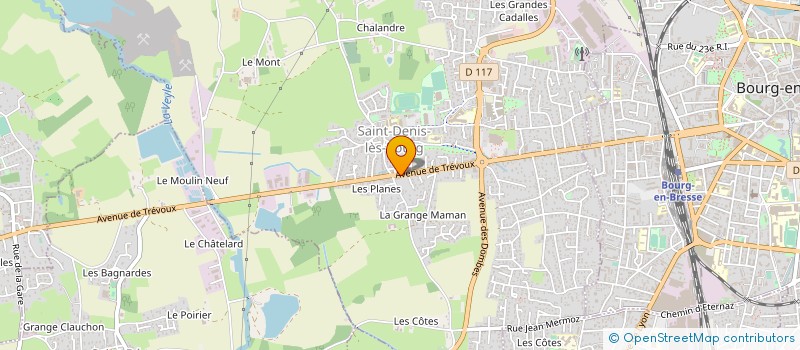 localisation de l'entreprise GUS MOTO  SAINT-DENIS-LES-BOURG