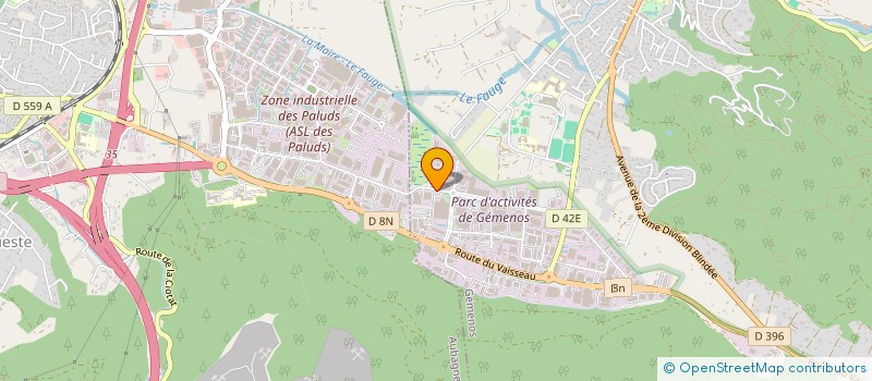 localisation de l'entreprise GUS SARL à GEMENOS