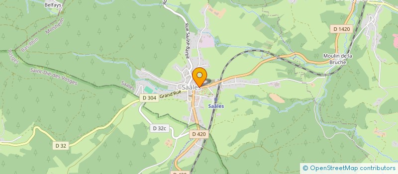 localisation de l'entreprise GUS2  SAALES