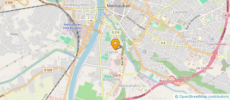 localisation de l'entreprise GUSFICYP  MONTAUBAN