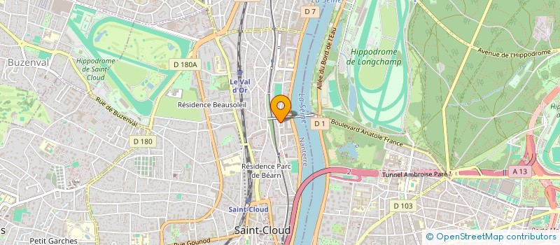 localisation de l'entreprise GUSGUS FH à SAINT-CLOUD
