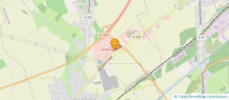 localisation de l'entreprise GUSPRUNE  VIRY-NOUREUIL