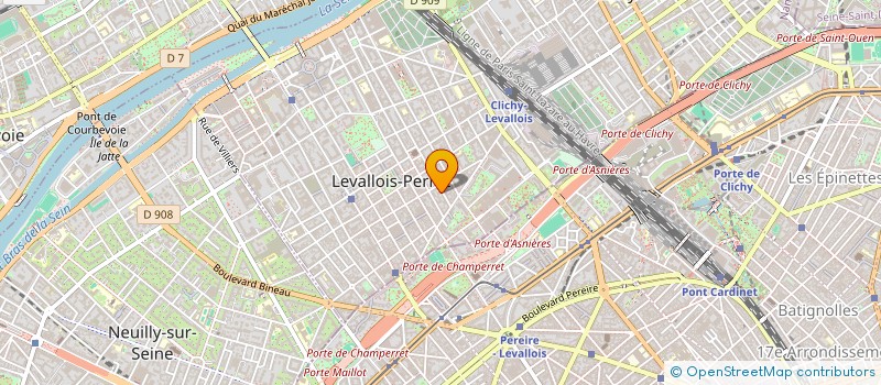 localisation de l'entreprise GUST à LEVALLOIS-PERRET
