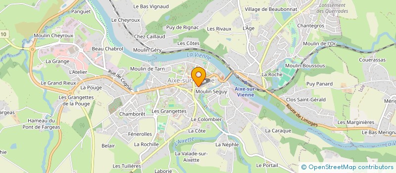 localisation de l'entreprise GUSTA VENTURE VAPITAL à AIXE-SUR-VIENNE