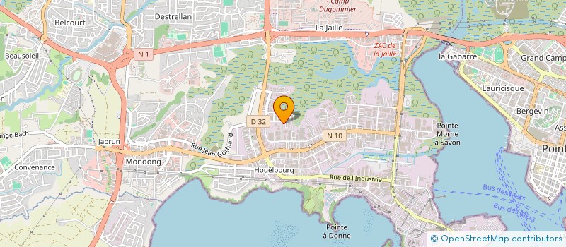 localisation de l'entreprise GUSTABARTH 40  BAIE-MAHAULT