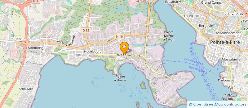 localisation de l'entreprise GUSTABARTH 43  BAIE-MAHAULT