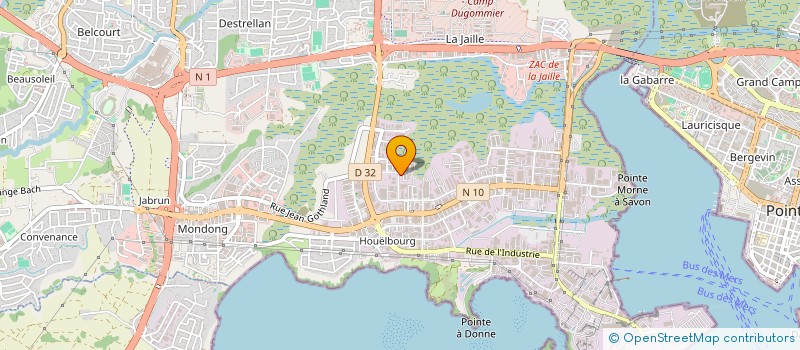 localisation de l'entreprise GUSTABARTH 44  BAIE-MAHAULT