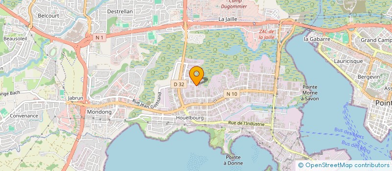 localisation de l'entreprise GUSTABARTH 47  BAIE-MAHAULT