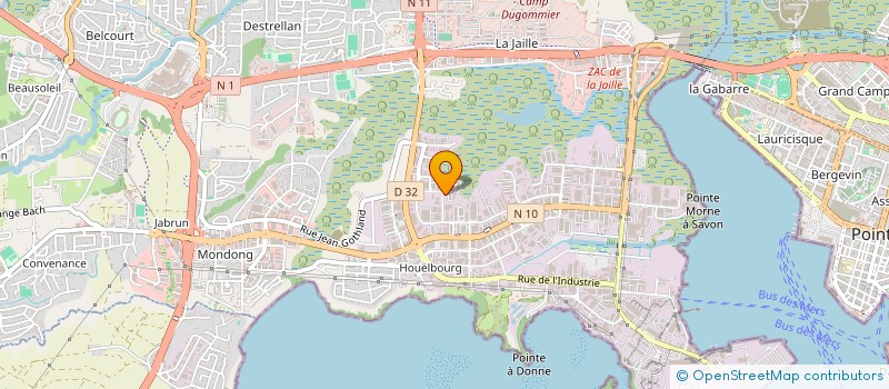 localisation de l'entreprise GUSTABARTH 58  BAIE-MAHAULT