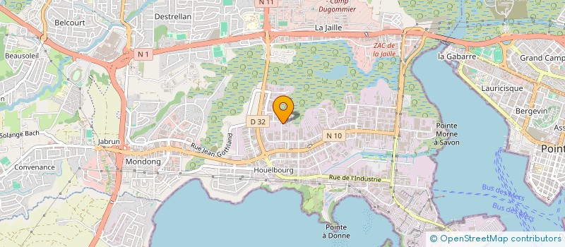 localisation de l'entreprise GUSTABARTH 59  BAIE-MAHAULT