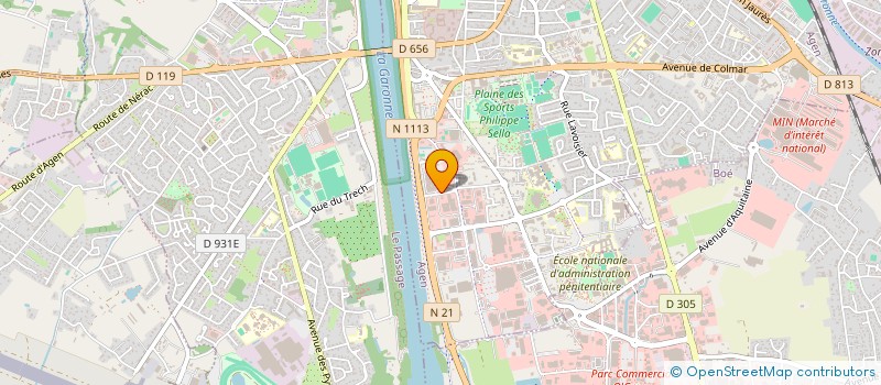 localisation de l'entreprise GUSTAVE  AGEN