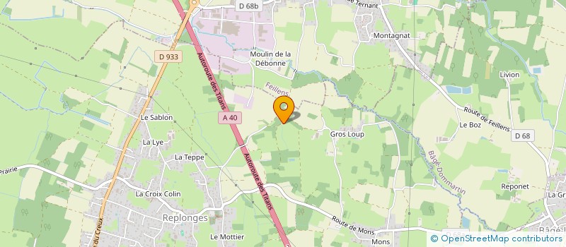 localisation de l'entreprise GUSTAVE à REPLONGES
