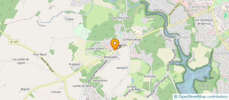 localisation de l'entreprise GUSTAVE  ARRADON