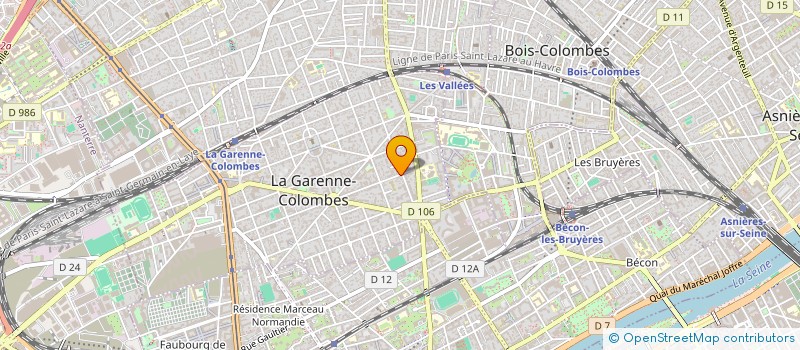 localisation de l'entreprise GUSTAVE-COURTEAUX à LA GARENNE-COLOMBES