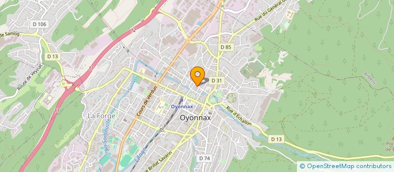 localisation de l'entreprise GUSTAVE HOTELS à OYONNAX