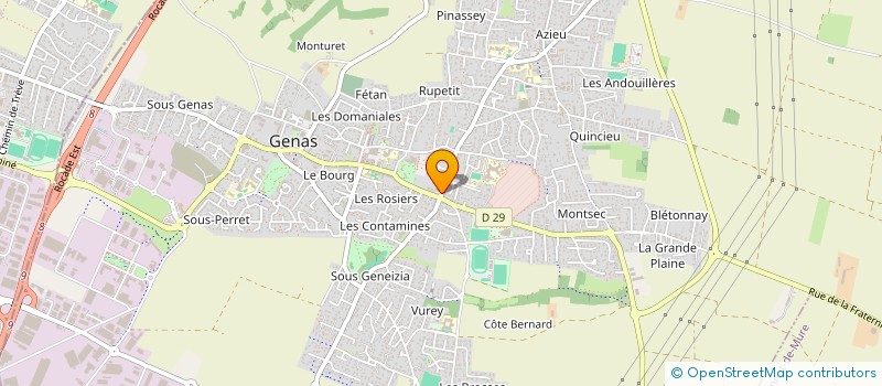 localisation de l'entreprise GUSTAVE INGENIERIE à GENAS