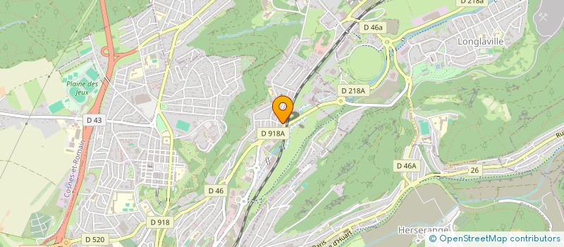 localisation de l'entreprise GUSTAVE RATY à LONGWY