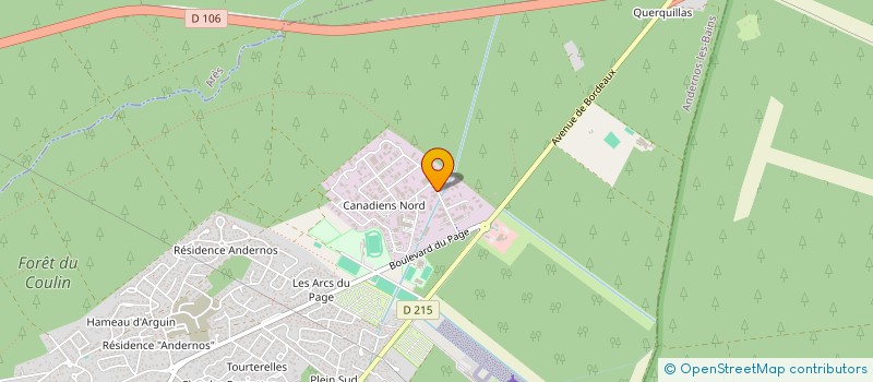 localisation de l'entreprise GUSTAVE RESTAURATION  ANDERNOS-LES-BAINS