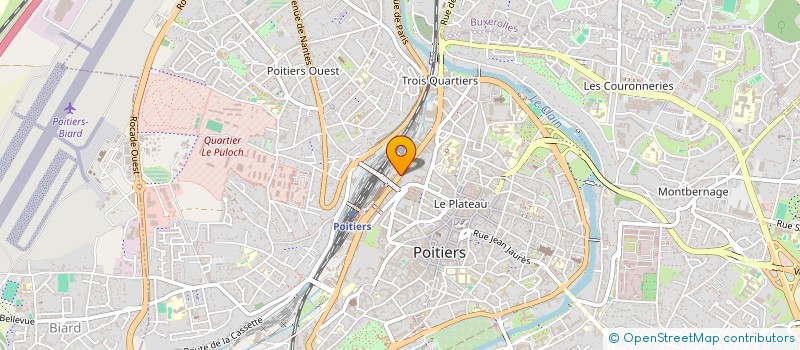 localisation de l'entreprise GUSTAVIA  POITIERS