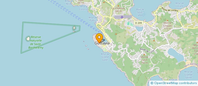 localisation de l'entreprise GUSTAVIA YACHT SEA SERVICES à SAINT BARTHELEMY