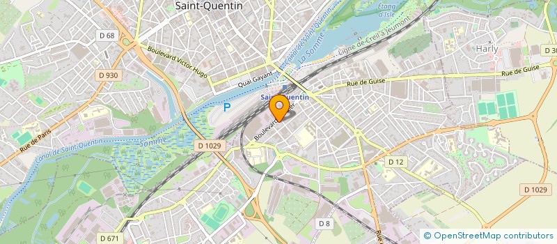 localisation de l'entreprise GUSTEAU à SAINT-QUENTIN