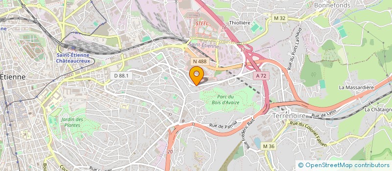 localisation de l'entreprise GUSTI & SAPORI ITALIANI à SAINT-ETIENNE