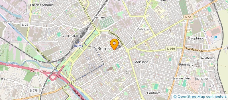 localisation de l'entreprise GUSTILLE  REIMS