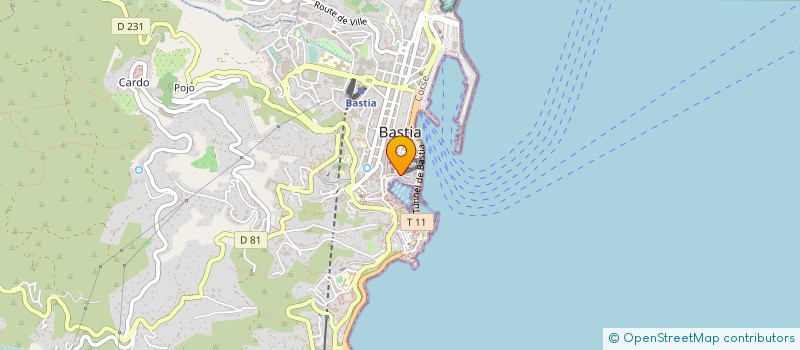 localisation de l'entreprise GUSTO à BASTIA