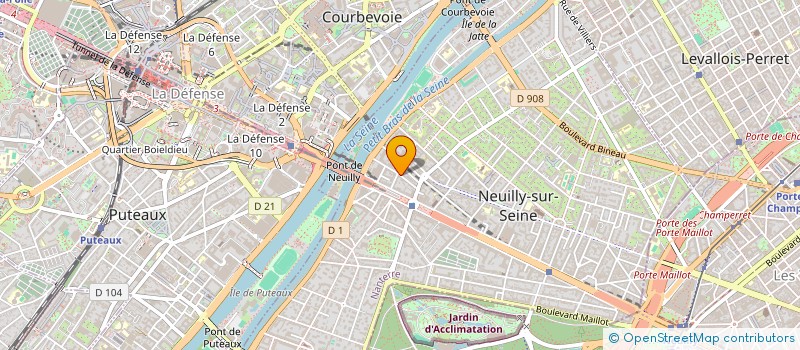 localisation de l'entreprise GUSTO à NEUILLY-SUR-SEINE