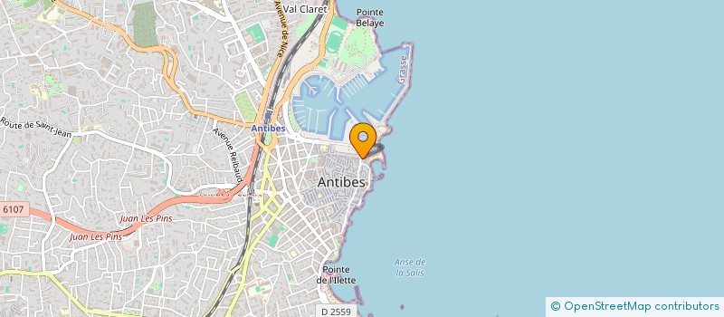 localisation de l'entreprise GUSTO à ANTIBES