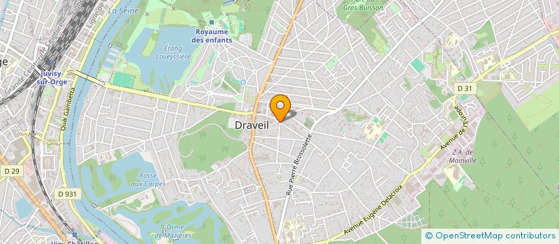 localisation de l'entreprise GUSTO à DRAVEIL