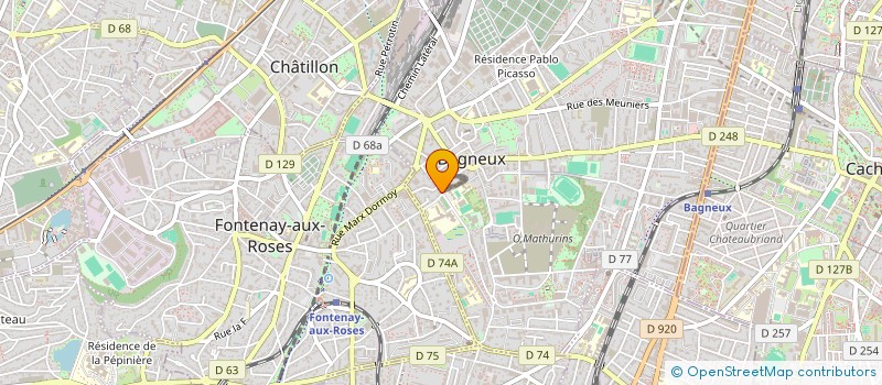 localisation de l'entreprise GUSTO MIO à BAGNEUX