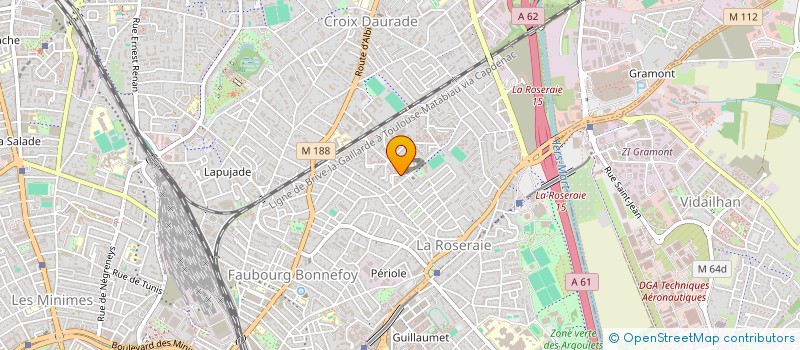 localisation de l'entreprise GUSTO NAPOLI  TOULOUSE