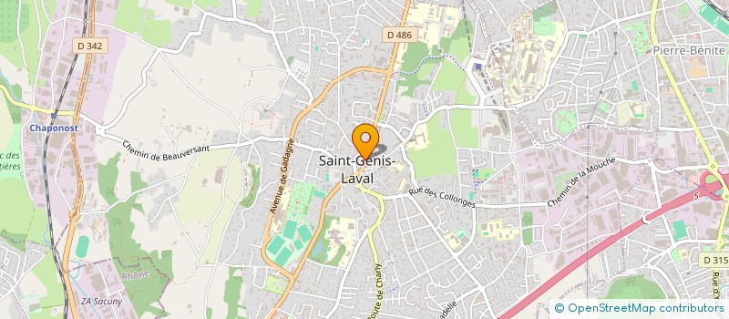 localisation de l'entreprise GUSTO SAINT GENIS  SAINT-GENIS-LAVAL