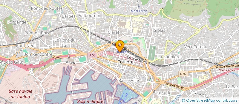 localisation de l'entreprise GUSTON ANDRE à TOULON