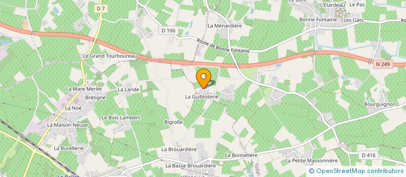 localisation de l'entreprise GUSTUS à VALLET