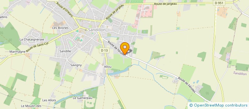 localisation de l'entreprise GUSZO GROUPE à SANDILLON
