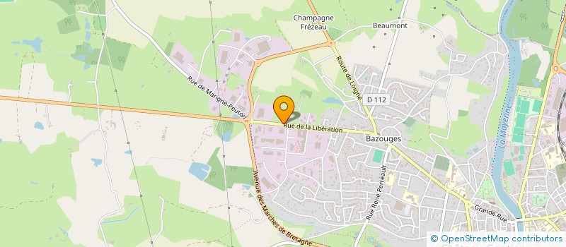 localisation de l'entreprise GUTENBERG 2021  CHATEAU-GONTIER-SUR-MAYENNE