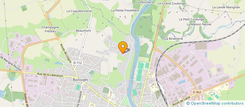 localisation de l'entreprise GUTENBERG  CHATEAU-GONTIER-SUR-MAYENNE