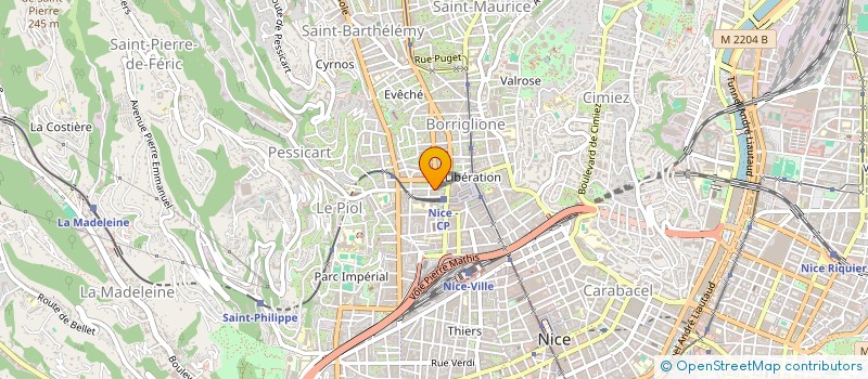 localisation de l'entreprise GUTENBERG à NICE