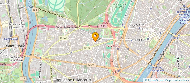 localisation de l'entreprise GUTENBERG INVESTISSEMENTS  BOULOGNE-BILLANCOURT