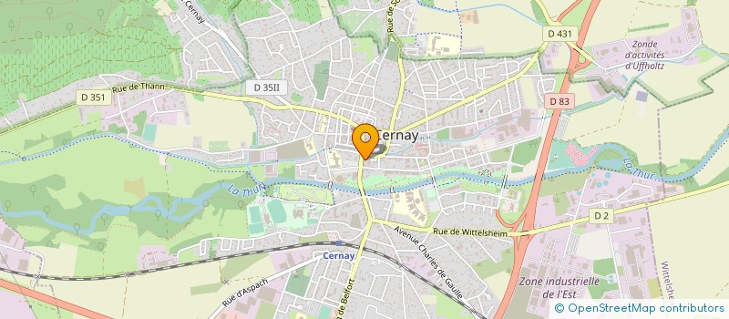 localisation de l'entreprise GUTLEBEN-THOMAS ASSOCIES  CERNAY